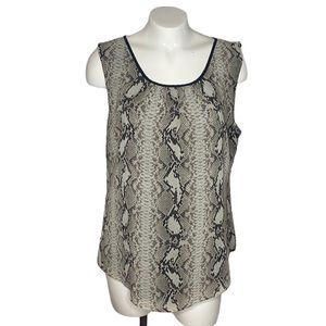 Snake Print Blouse Chaus New York Medium